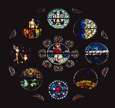 Rose window by Philip Webb